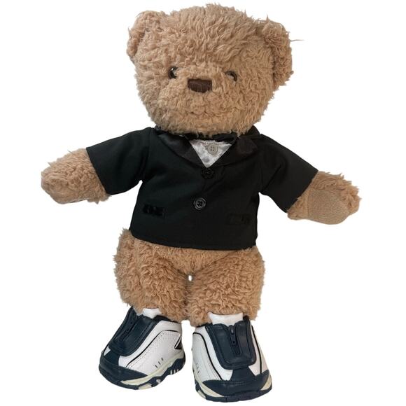 Build-A-Bear Tuxedo Groom Teddy Bear w/ Skechers Shoes 16" Wedding Plush - Picture 10 of 10
